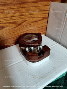 Classique arabe résine époxy en bois Bakhoor titulaire luxueux fait à la main Mubkhar pour Oud parfum Ramadan, Eid & Festival décor cadeau - Product Image 5