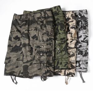 Camo Cargo Shorts Sports Workout Gym Fitness Respirant Hommes denim Coton 4 Poches Cargo Shorts Imprimé Cargo shorts pour hommes - Product Image 1
