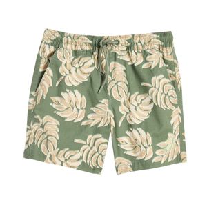 Shorts de Baño Ligeros con Estampado de Hojas Tropicales, Transpirables, Anti-UV, Diseño Personalizado, Ropa de Playa Profesional a Precio Económico - Product Image 1