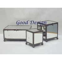 GOOD DESIGN GD-6009 Boîte à bijoux en verre moderne avec un rangement élégant et transparent, écologique, pour une utilisation en intérieur