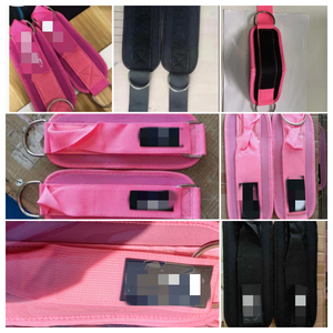 Correas de Tobillo Ajustables para Máquinas de Cable, Color Negro y Rosa, Correa de Tobillo Acolchada de Neopreno para Gimnasio - Product Image 4