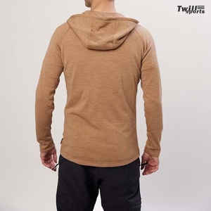 Sweat-shirt à capuche en velours pour hommes de la collection d'automne Super Soft Autumn Digital Printing Plain Dyed Techniques Sweatshirt - Product Image 6