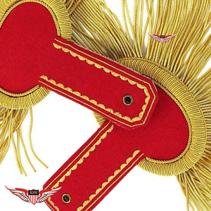 Accesorios de Uniforme Táctico Red Gold Marching Board: Epaulettes de Lujo de Alta Calidad Estilo Napoleón Francés Hechas a Mano - Product Image 2