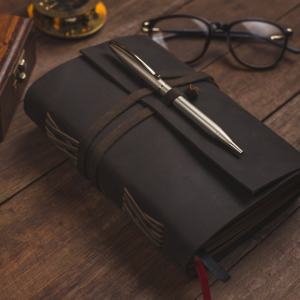 Premium Quality Handmade A5 Size Genuine Leather <b>Journal</b> Notebook for Men Women Luxury Vintage <b>Writing</b> Diary Custom Logo - Product Image 5
