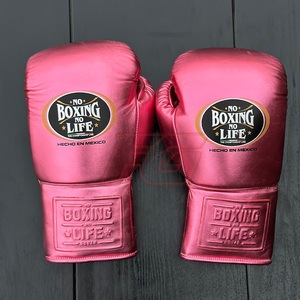 นวมชกมวย NBNL สีชมพูสดใส สำหรับฝึกซ้อมและแข่งขัน ทำจากหนังแท้ ระบายความชื้น แห้งเร็ว ระดับมืออาชีพ ปรับแต่งได้ พร้อมสายรัดข้อเท้า - Product Image 1