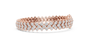 UNIQUE LAB GROWN ROUND CUT DIAMOND TENNIS BRACELET SET IN 18KT <b>WHITE</b> GOLD DAILY OFFICE WEAR WEDDING ENGAGEMENT FOR WOMEN - Product Image 5
