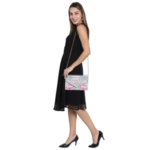 Statement Bead Tote Purses Embellished Seed Bead Clutch Bags Custom Bead Mosaic <b>Handbags</b> - Product Image 3