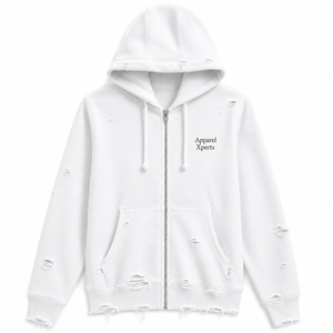 Sweat à capuche streetwear personnalisé, coupe classique, uni, effet vieilli, délavé vintage, hiver, écoresponsable, polyester/coton, avec poche - Product Image 3