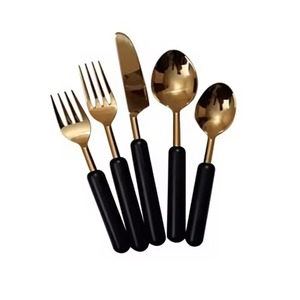 Ensemble de couverts élégants pour table à manger, cuillère, fourchette, couteau en acier inoxydable pour cuisine, restaurant, mariage, fête - Product Image 3