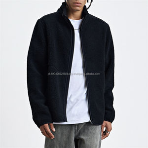 OEM Fábrica de logotipo personalizado Unisex Cremallera Invierno Polar Sudaderas Hombres de peso pesado Sherpa Chaqueta de lana - Product Image 1