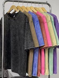 T-shirt unisexe vintage en coton 100% lourd, imprimé sérigraphié, tricoté, coupe oversize, pour homme et femme - Product Image 5