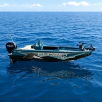 Yacht de luxe en aluminium de 6 m à grande vitesse pour la pêche en rivière/en mer et les sports de divertissement, design élégant à jet d'eau
