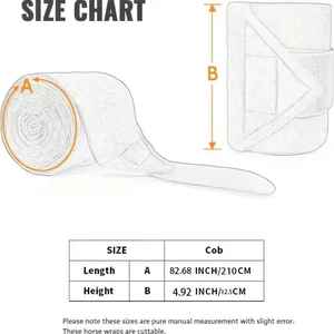 Bandages de protection pour jambes de cheval, couleur personnalisée, pour l'équitation, en polaire, lot de 4 - Product Image 3