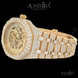 Hot Sale Moissanite Diamond <b>Watch</b> <b>for</b> <b>Women</b> Fashion Shiny Stone Luxury Quartz Wristwatch Available At Competitive Price - Product Image 3