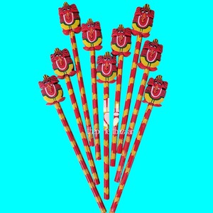 ดินสอไม้พกพาหัวพระพิฆเนศสีชมพู พิมพ์ลายดิจิทัล สำหรับของขวัญต้อนรับ - Product Image 1