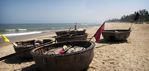 Coracle de Bambú Natural Tejido a Mano, Bote de Pesca Redondo Vietnamita para Decoración de Hoteles, Resorts y Jardines, Venta al Por Mayor para Exportación - Product Image 6