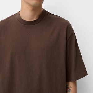 T-shirt Homme Lourd Lavé à la Pierre Haute Qualité Coupe Boxy Personnalisée Respirant OEM 2026 - Product Image 6