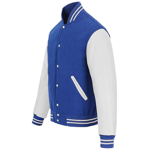 High Quality ODM OEM Customized <b>Men's</b> Hooded Varsity <b>Jacket</b> Canvas Sleeve <b>Baseball</b> Letterman <b>Jacket</b> Winter College Outerwear - Product Image 2