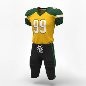 Conjunto de uniforme de fútbol americano para hombre, jersey ligero y transpirable con pantalones resistentes para juegos y entrenamiento - Product Image 2