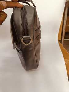 Bolso de Cuero Genuino Crazy Horse, Ligero, Resistente, para Portátil, Viajes, Gran Capacidad, Cierre de Cremallera Impermeable - Product Image 2