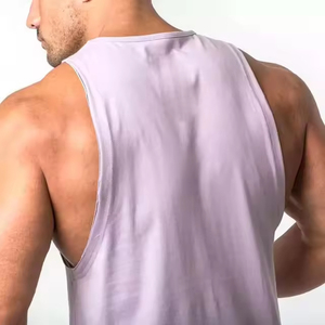Camisetas sin mangas de color sólido premium para gimnasio, entrenamiento muscular, venta al por mayor, camisetas sin mangas para hombre, singlets, camisetas de tirantes, OEM de fábrica - Product Image 6