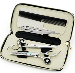 Ciseaux de coiffure professionnels en acier inoxydable pour droitiers, manche long, 28 dents, ciseaux à effiler pour la coupe de cheveux, haute qualité - Product Image 1
