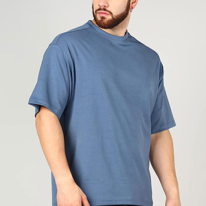 Camisetas de Hombre Oversize al por Mayor, Transpirables, Sólidas, Estilo Europeo, de Alta Calidad, 100% Algodón, en Oferta - Product Image 2