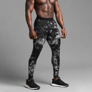 Leggings de Compresión Sublimados al por Mayor para Hombre, Pantalones Deportivos con Cintura Elástica y Estampado, 100% Poliéster - Product Image 4