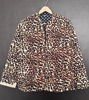 Veste d'hiver pour femme 2026, style bohème indien, matelassée, tricotée, en coton, broderie, imprimé floqué léopard, faite à la main, écologique, très tendance