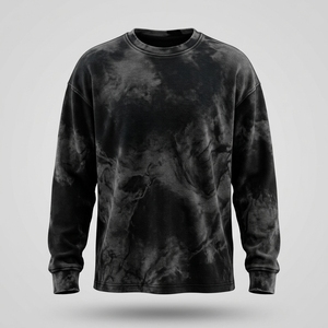 Proveedor de Sudaderas Térmicas con Efecto Ácido y Cuello Redondo para Hombre, Venta al Por Mayor de Ropa con Etiqueta Privada - Product Image 1