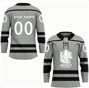 Camiseta de Hockey sobre Hielo Ligera, Transpirable, Lisa, Teñida, de Diseño Único, de Alta Calidad para Hombre, Nueva Llegada, Personalizable - Product Image 2