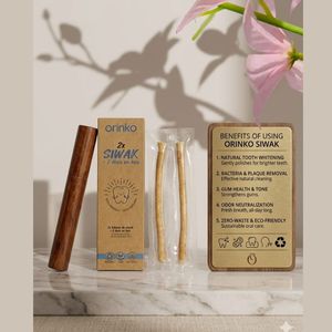 Paquete de 2 Palitos de Siwak Orinko, Palitos Naturales Premium para la Limpieza Dental, Cuidado Bucal Diario, Frescura, Viajes, Uso Personal - Product Image 5