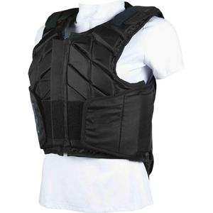 Chaleco de Seguridad Ecuestre Unisex Negro de Neopreno Ligero con Cierre de Cremallera Sin Mangas con Bolsillos y Diseño Sólido - Product Image 4