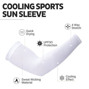 Manguitos de protección solar anti-UV de seda fría para brazos, para conducir y montar al aire libre - Product Image 3