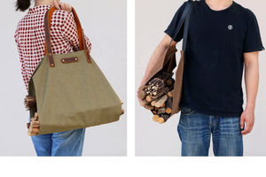 Porte-bûches en cuir de qualité supérieure pour bois de chauffage, accessoires de cheminée, support pour bûches - Product Image 5