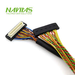 OEM Hirose aplicación electrónica (32) sobre molde 31 pines 1,0mm paso estaño cobre pantalla montaje de cable - Product Image 1