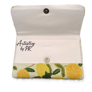 Pochette de soirée de luxe faite à la main avec des perles, sac de créateur de mode pour mariage, fête, mariée, broderie de haute qualité, sac en soie pour usage quotidien - Product Image 5