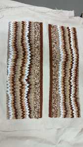 Grand fourre-tout ouvert de Bohème avec embellissements perlés et perles Poignées de style bambou Embrayage assorti Style tendance - Product Image 2