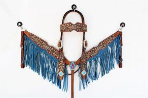Juego de Brida y Pechera de Cuero Genuino 100% Hecho a Mano de la Mejor Calidad, Tamaños Personalizados, Estilo Western, Fabricante Mayorista - Product Image 2