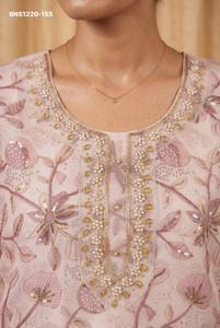 Premium Collection Organza with Handwork & <b>Sequin</b> Embroidered Readymade Straight Kurti-<b>Pant</b>-Dupatta Collection Indian Supplier - Product Image 6