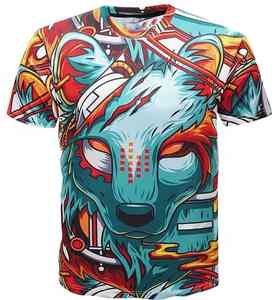 เสื้อยืดผ้าเนื้อนุ่มสำหรับผู้ชาย พิมพ์ลายแบบซับลิเมชั่น ผ้าฝ้าย 100% ทรงหลวม คุณภาพดี ราคาไม่แพง ดีไซน์สวย เหมาะสำหรับผู้ชาย - Product Image 1