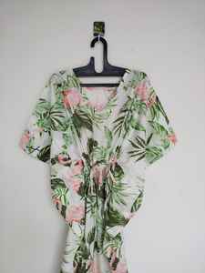 Robe kaftan en coton indien faite à la main, légère, style kimono, idéale pour la plage - Product Image 2