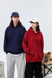 Sudadera con capucha gruesa y sin cordones de cachemira, personalizada al por mayor con logo y diseño de borla de polvo. - Product Image 3