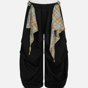 Pantalon de survêtement oversize double couche coupe ample style streetwear – Personnalisation OEM - Product Image 5