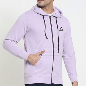 Comfortable Zipper <b>Hoodies</b> For Men Breathable Cotton Blended Material Relaxed Fit Ideal For <b>Workout</b> And Casual Fashion Wear - Product Image 3