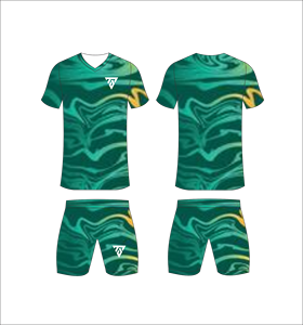 Ensemble de maillots de football personnalisés sublimés noir, rouge et blanc, col en V, manches courtes, évacuation de l'humidité, coupe athlétique pour adultes, toutes saisons - Product Image 4