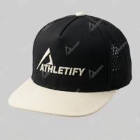 Casquette de baseball OEM en gros, respirante, à coque souple, découpée au laser, pour le sport, ajustée, performance, snapback, course, gym, extérieur, voyage