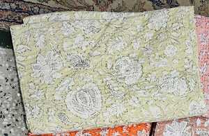 Couvre-lit en coton 100% fait main avec points Kantha, réversible, pour la chambre à coucher, décoration de la maison, doux, léger, utilisable toute l'année - Product Image 3
