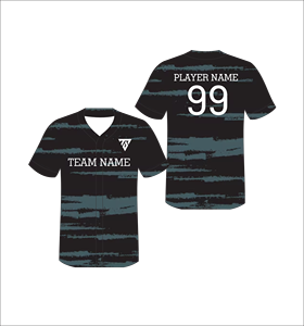 เสื้อเบสบอลแบบกำหนดเอง พิมพ์ลายพราง คอวี แขนสั้น ระบายอากาศได้ดี โพลีเอสเตอร์ สำหรับผู้ใหญ่ ทุกเพศ ทุกฤดู - Product Image 2