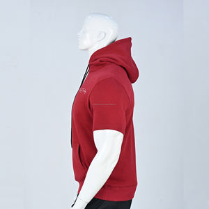 Premium grande taille coton polaire demi manches à capuche doux chaud respirant élégant pull pour décontracté Gym et Streetwear mode - Product Image 2